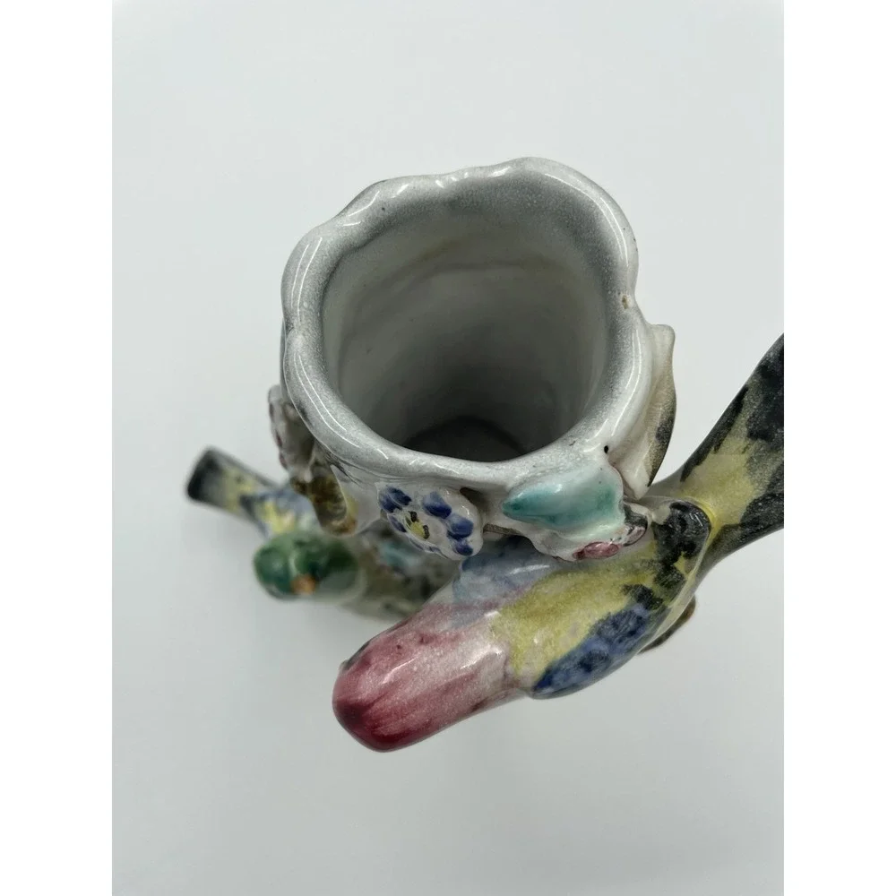 Vintage Ceramic Double Bird Spill Vase or Flower‎ Vase Japan 7